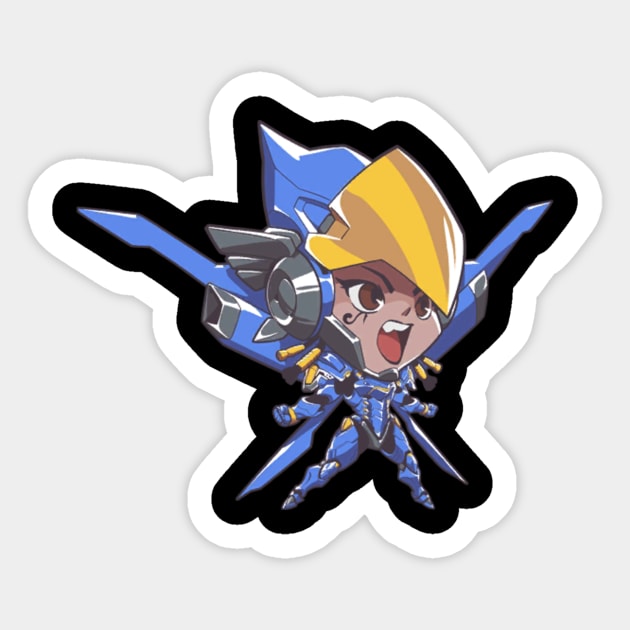 Pharah cute spray tee Sticker by Rumiho